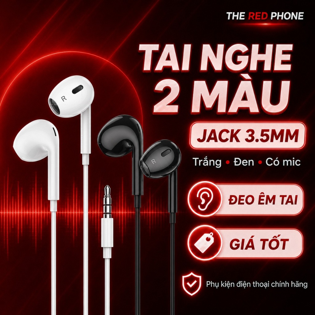Tai nghe nhét tai M101 Max chính hãng mới 100% Full box dùng nghe nhạc chơi game gọi điện THE RED PH