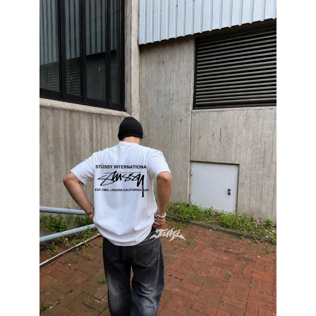 Áo Thun Oversize Stussy International Tuki Streetwear Form Rộng