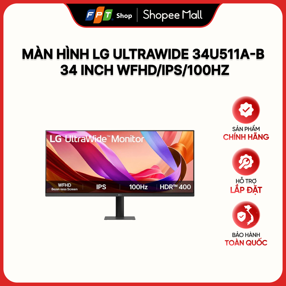 Màn hình LG UltraWide 34U511A-B 34 inch WFHD (2560 x 1080)/IPS/100Hz