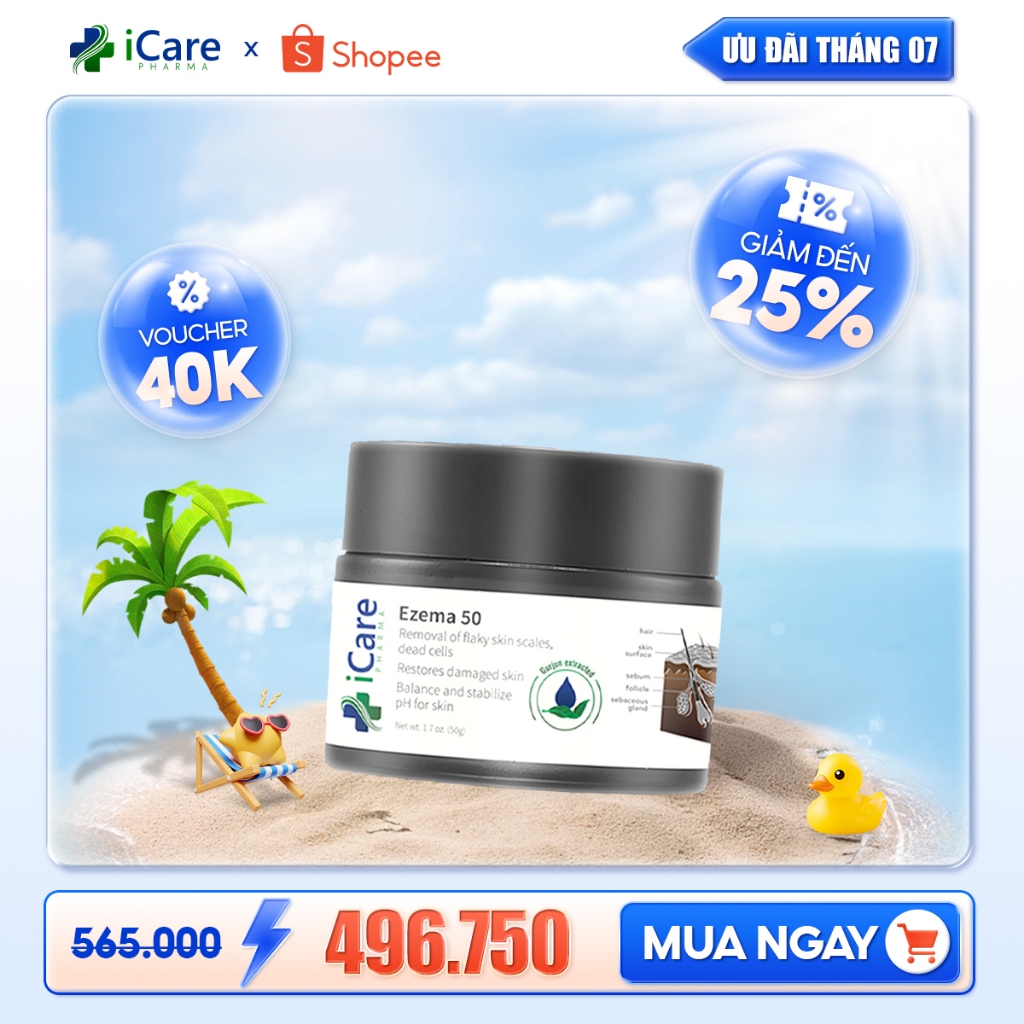 Cao Bôi Ezema 50 | Hủ 50gr | Thương Hiệu iCare Pharma