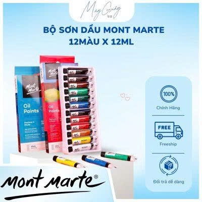 Bộ Sơn Dầu Mont Marte 12 Màu x 12ml