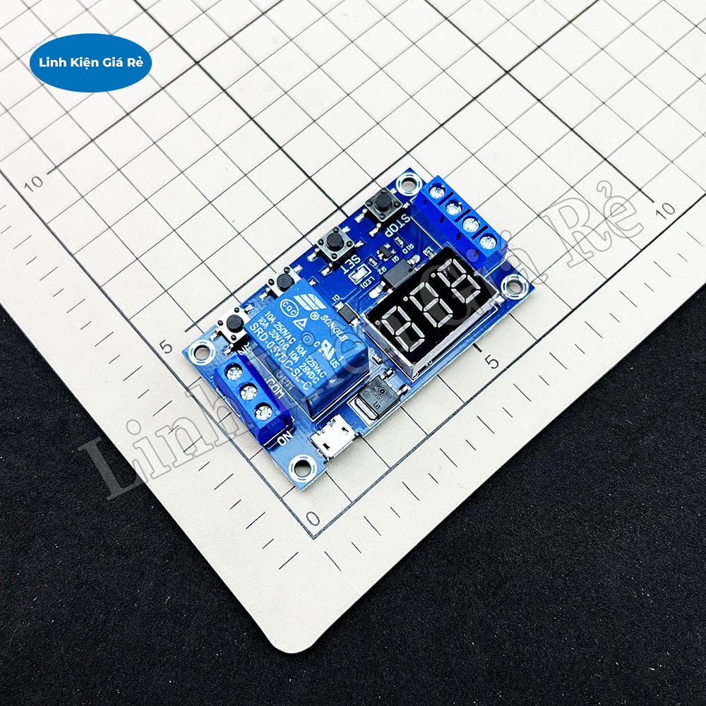 Mạch Tạo Trễ Theo Chu Kỳ Đóng Ngắt Relay 0 Giây - 999 Phút JZ-801