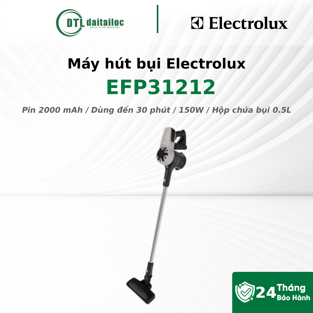 Máy hút bụi Electrolux EFP31212 150W 2000mAh Hộp bụi 0.5L | Chính Hãng | Bảo Hành 24 Tháng