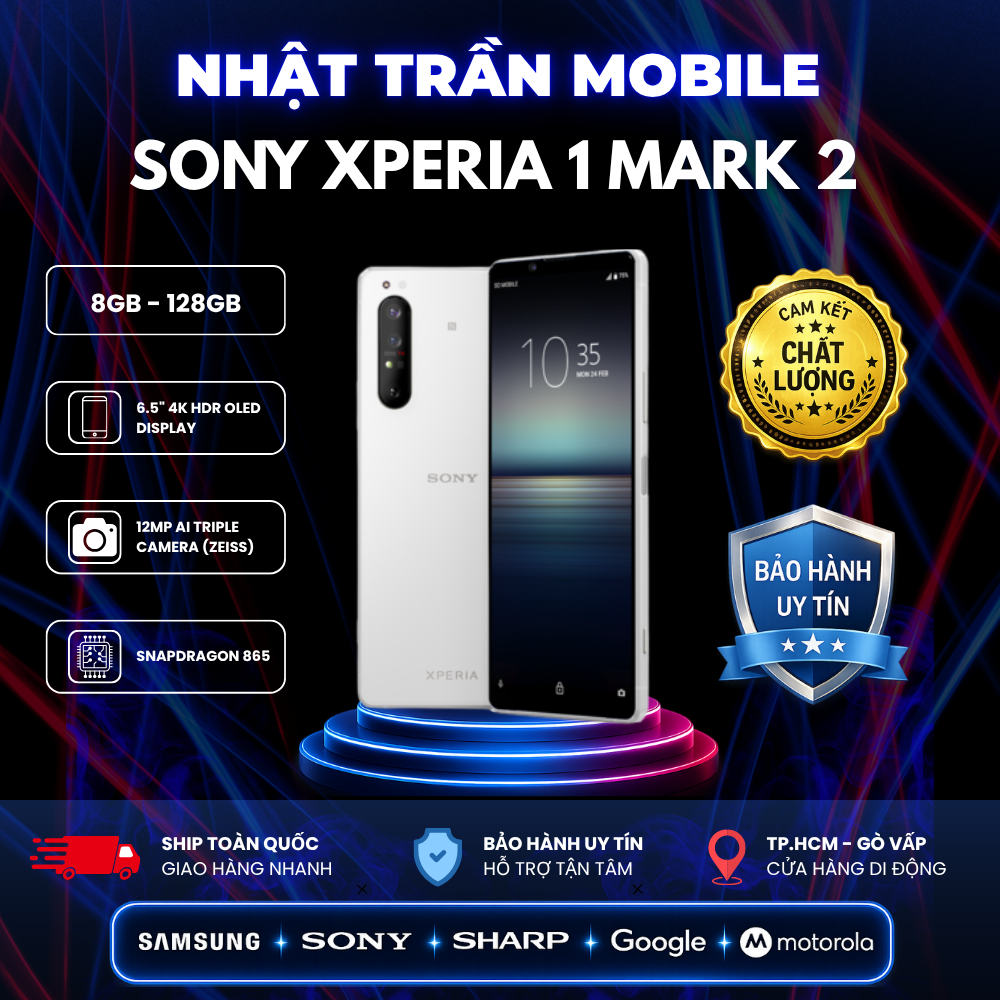 Điện Thoại Sony Xperia 1 Mark 2 (8GB - 128GB) Camera Đẹp, Snapdragon 865, Máy Mạnh Dùng Mượt