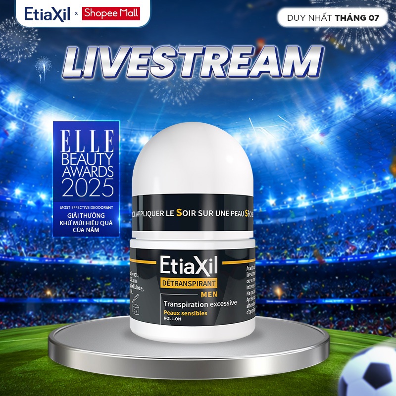 [ETIAXIL] Lăn khử mùi mồ hôi dành cho nam giới Etiaxil Men 15ml