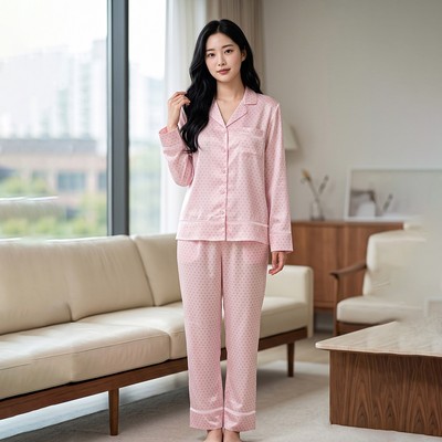 Bộ Đồ Satin Dài Nữ Vincy BSD031S21