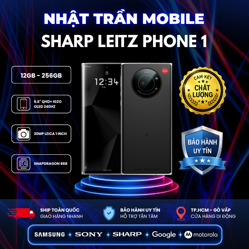 Điện Thoại Sharp Leitz Phone 1 (12GB - 256GB) Camera Leica 1 Inch, Chụp Ảnh Siêu Đẹp, Màn 240Hz