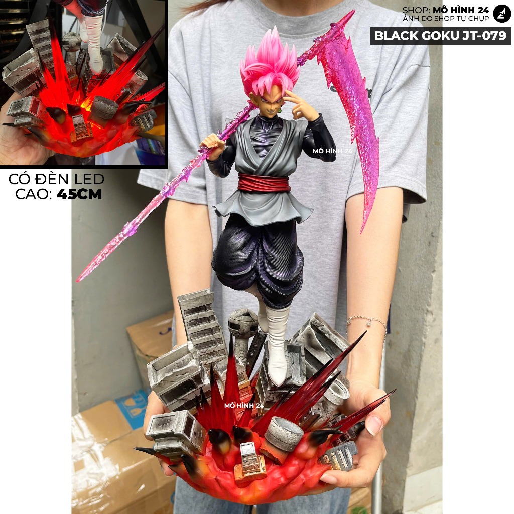 Mô hình đồ chơi nhân vật Black Goku 45CM JT-079 jt studio figure dragonball songoku rose Hắc goku
