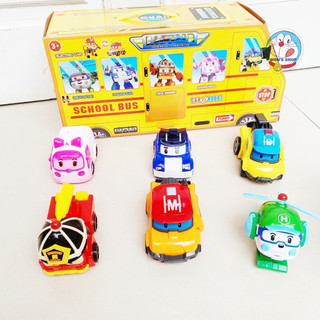 Bộ 6 con Robot ô tô biến hình, biệt đội police