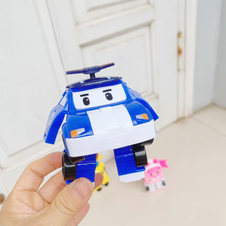 Bộ 6 con Robot ô tô biến hình, biệt đội police