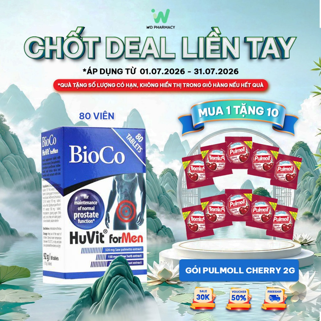 Viên uống BioCo HuVit forMEN Hộp 80 viên
