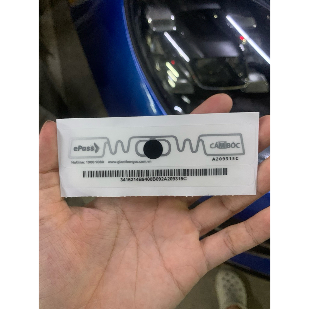Thẻ epass thu phí tự động, dán đèn
