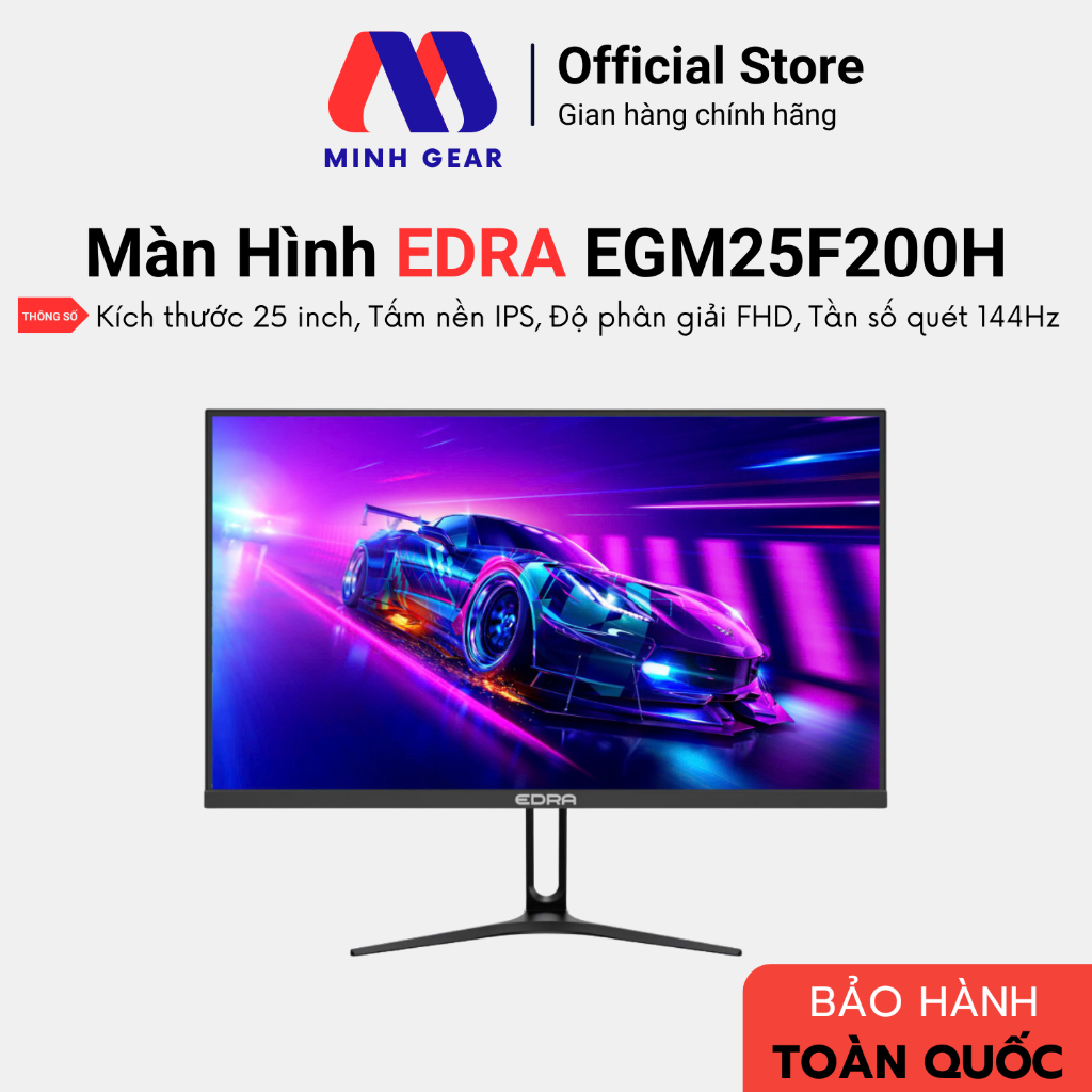Màn hình Gaming EDRA EGM25F200H 25 inch FullHD 200Hz - Hàng Chính Hãng