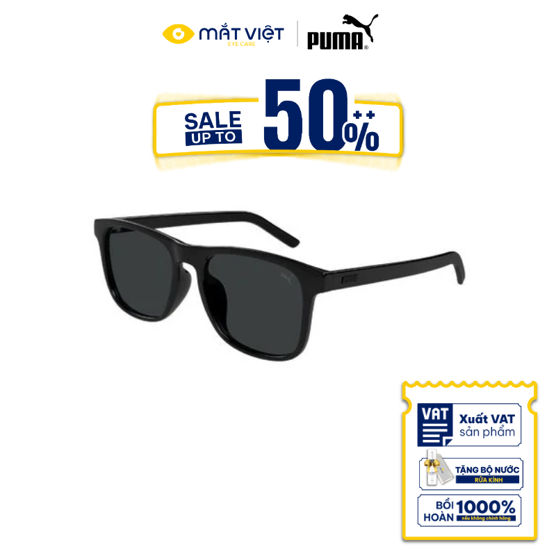 Kính Mát Nam PUMA PU0502SA Chính Hãng Chống UV, Kính Mát Chữ Nhật, Kính Mát Thời Trang, Mắt Kính Chí