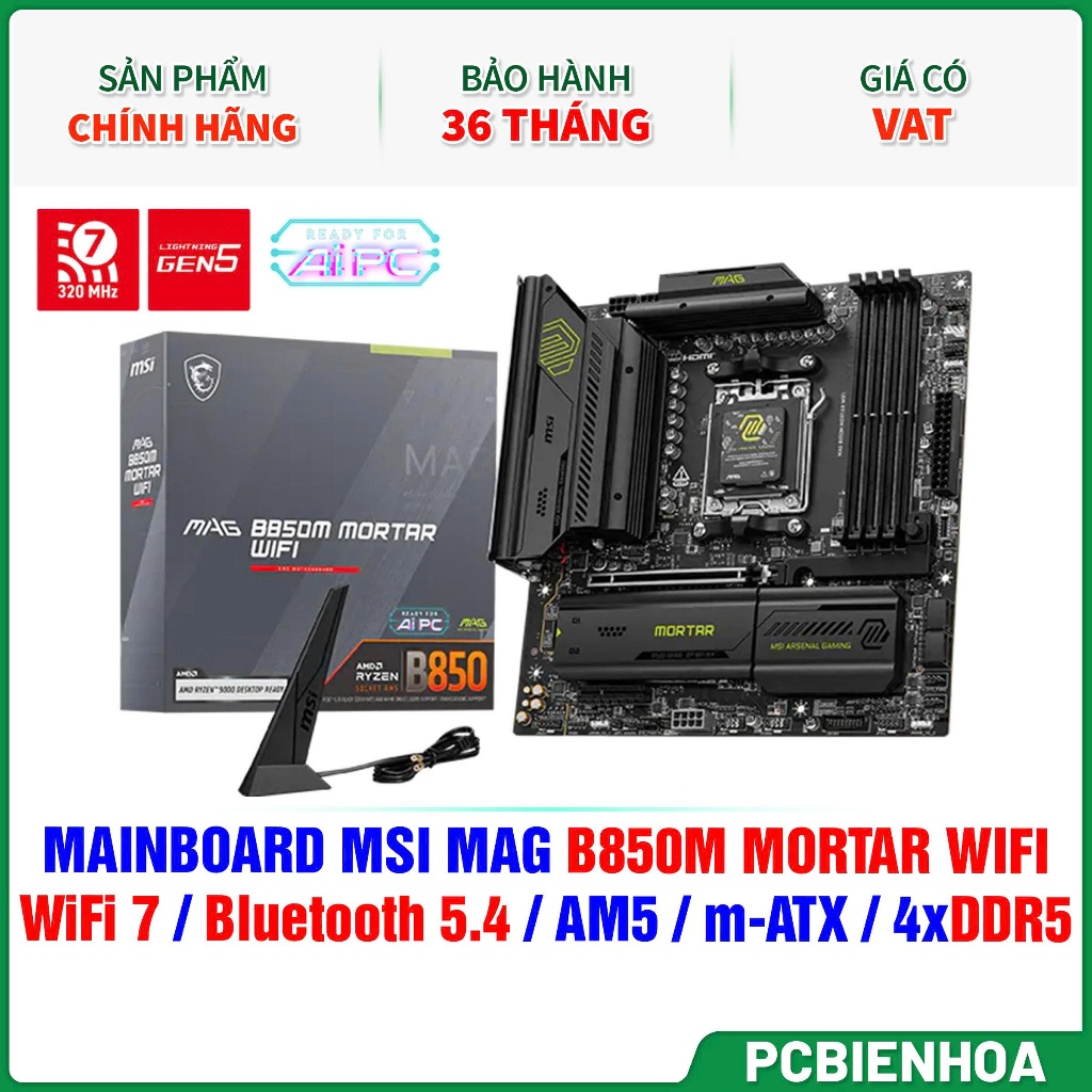 MAINBOARD MSI MAG B850M MORTAR WIFI-36T