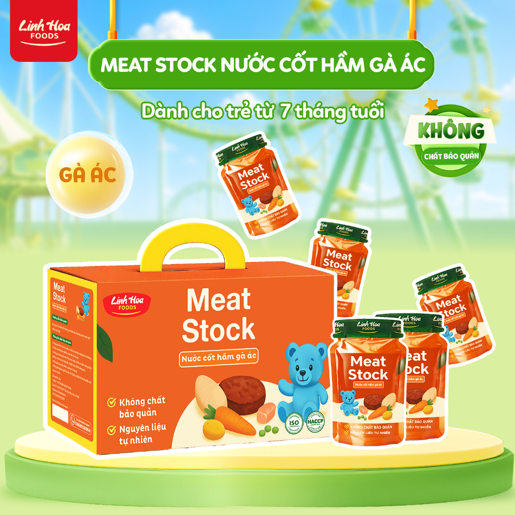 [Meat stock] Nước cốt hầm Gà ác - 70ml - LINH HOA FOODS