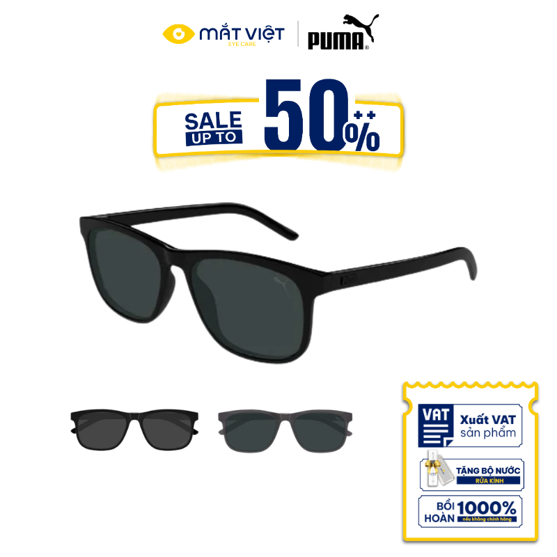 Kính Mát Nam PUMA PU0515S Chính Hãng Chống UV, Kính Mát Vuông, Kính Mát Thời Trang, Mắt Kính Chính H