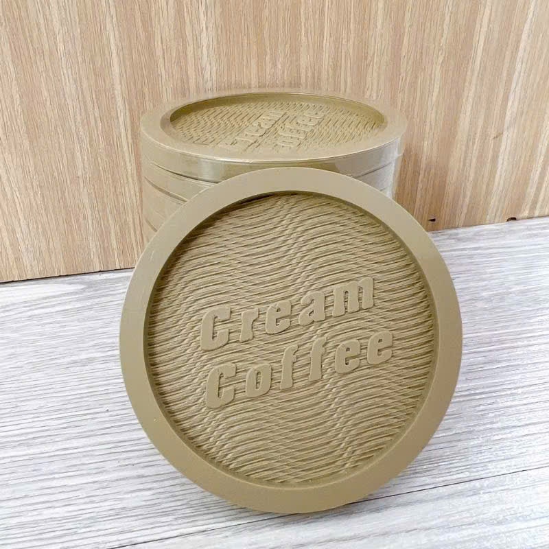 COMBO 10 ĐẾ LOT LY NHỰA 7CM . đế lót ly nhựa cafe