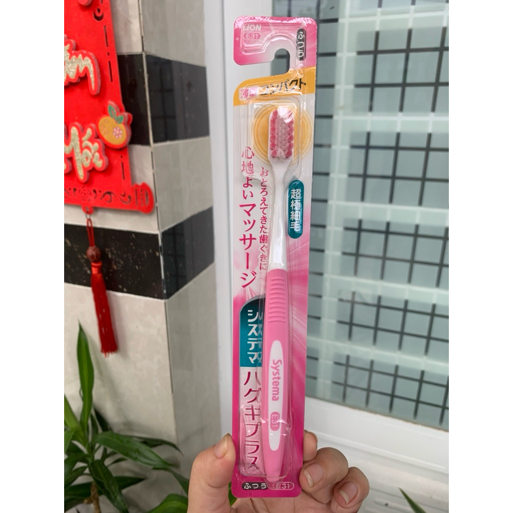 Bàn chải đánh răng LION Systema Haguki Plus ( nội địa Nhật )