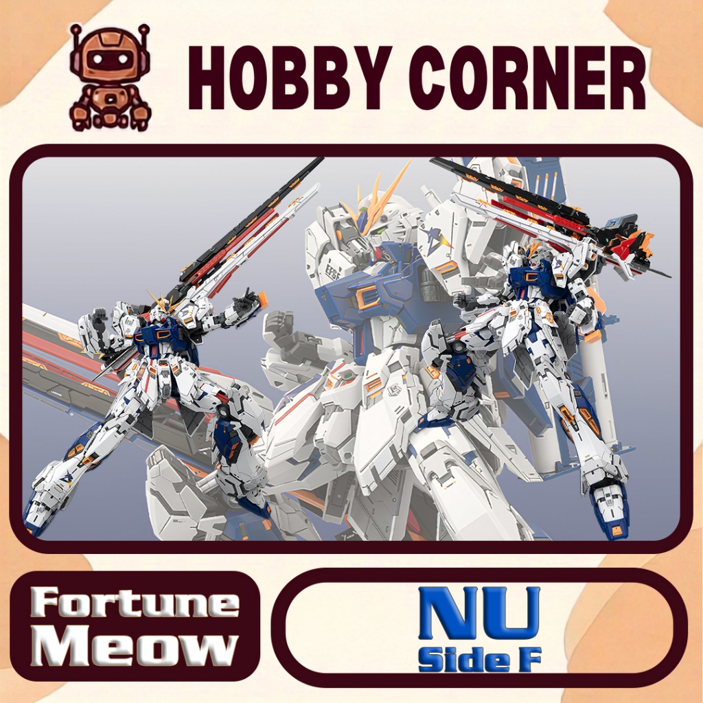 [PRE-ORDER] Kit MG Nu Fighter Side F - Fukuoka (Fortune Meow) [tặng base, decal nước, decal kim loại