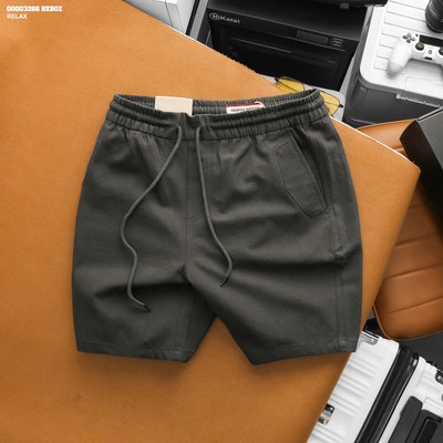 Quần short HEBOZ kaki lưng thun relax 4M vải mềm, co giãn nhẹ, thoải mái - 00003266