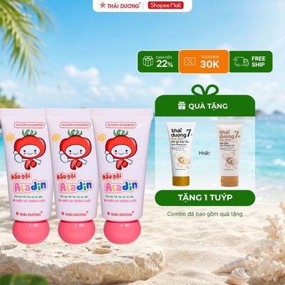 [Live] Combo 3 tube dầu gội Aladin phù hợp cho tóc có chấy và trứng chấy TẶNG 1 Tube Thái dương 7 Plus  - Sao Thái Dương