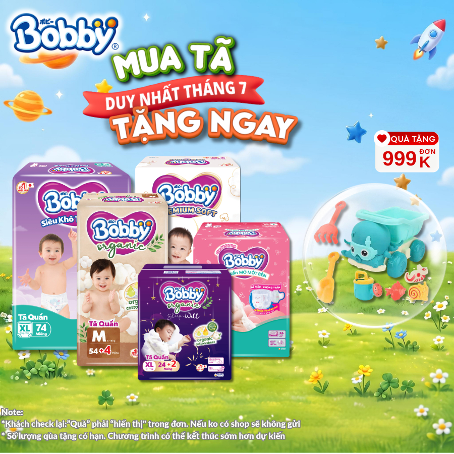 [MỚI] TÃ QUẦN BOBBY SIÊU KHÔ THOÁNG/BOBBY ORGANIC/ BOBBY PREMIUM CAO CẤP