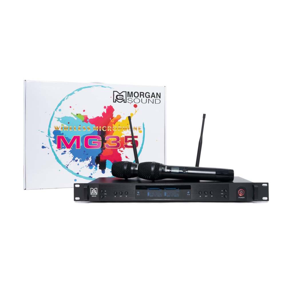Micro Không Dây MORGAN SOUND MG35 Phù Hợp Karaoe Gia Đình Kẹo Kéo