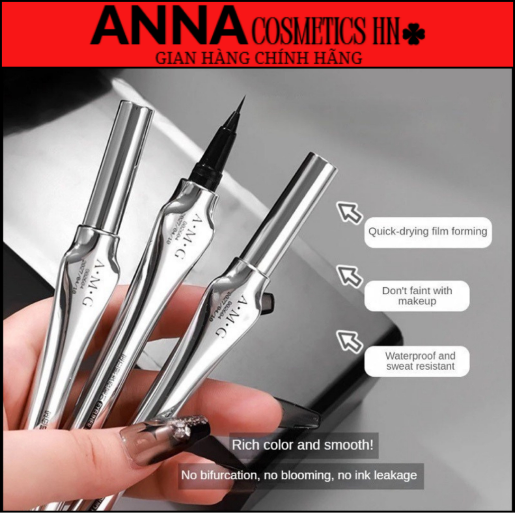 Bút kẻ mắt định vị  AMG chống nước, không lem, nhanh khô, lâu trôi ANNA Cosmetics