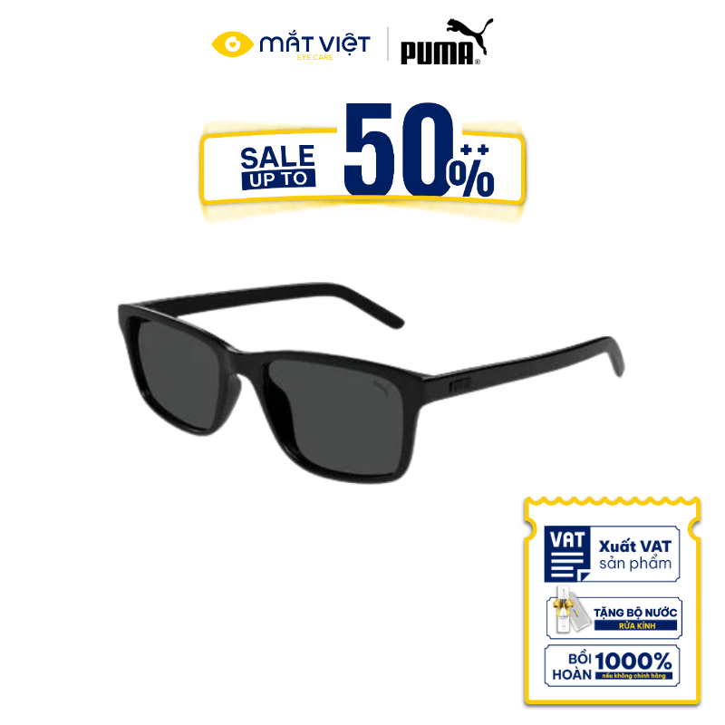 Kính Mát Nam PUMA PU0493S Chính Hãng Chống UV, Kính Mát Chữ Nhật Thời Trang, Kính Mát Cao Cấp, Kính 