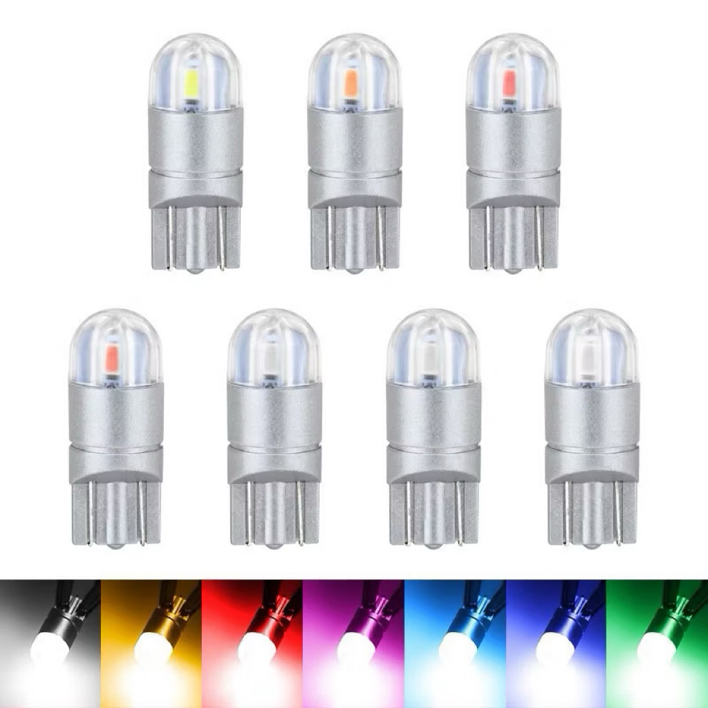 COMBO Đèn demi xi nhan rọi biển đồng hồ LED T10 Chip 3030 VỎ NHỰA Siêu Sáng Cho Xe Máy Đèn LED T10 C