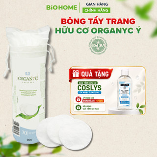 Bông Tẩy Trang Hữu Cơ Organyc Nhập Khẩu Ý [Chứng Nhận ICEA & Vegan] - 100% Cotton Hữu Cơ Mềm Mại 70m