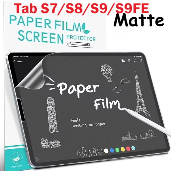 Tấm bảo vệ màn Paperlike cho Samsung Tab S7 S8 S9 11"  Tab S9 FE 10.9" nhám mờ chống vân tay