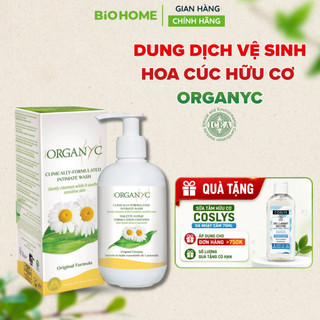 Dung Dịch Vệ Sinh Hữu Cơ Organyc Intimate Wash Hoa Cúc La Mã & Lô Hội Làm Sạch Dịu Nhẹ Cân Bằng pH 250ml