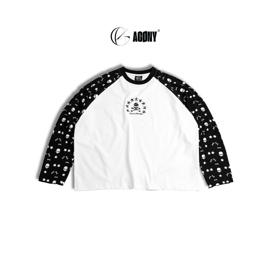 Áo Thun Tay Dài Raglan Agony Story Skull Star Form Regular | Agony Story