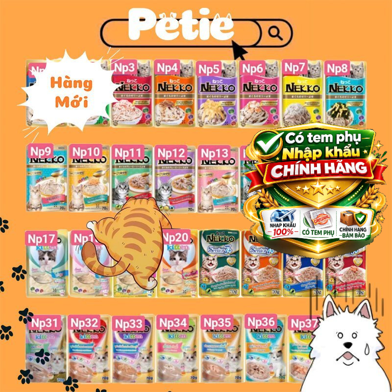 [HÀNG CÔNG TY]Pate NEKKO Cho Mèo trưởng thành Nekko Jelly, Nekko Gravy[CHÍNH HÃNG CÓ TEM NHẬP KHẨU]
