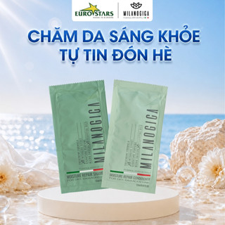 Dầu gội & xả gói 12ml Milanogica Phục hồi hư tổn, Giảm gàu sạch ngứa lưu hương tới 12h(1 dây 12 gói)