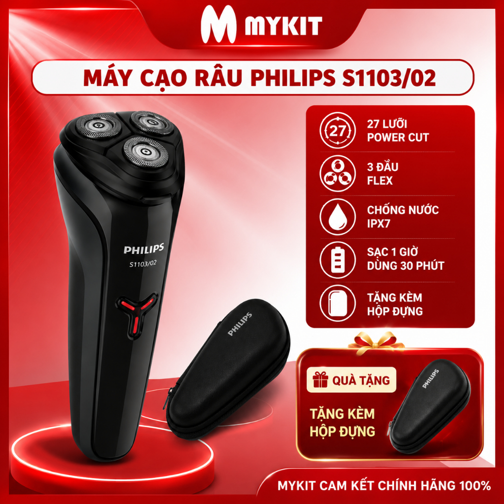Máy cạo râu Philips S1103/02 S1301/02 S3122/51 - Dao cạo thay thế S1103 S1301 S3122