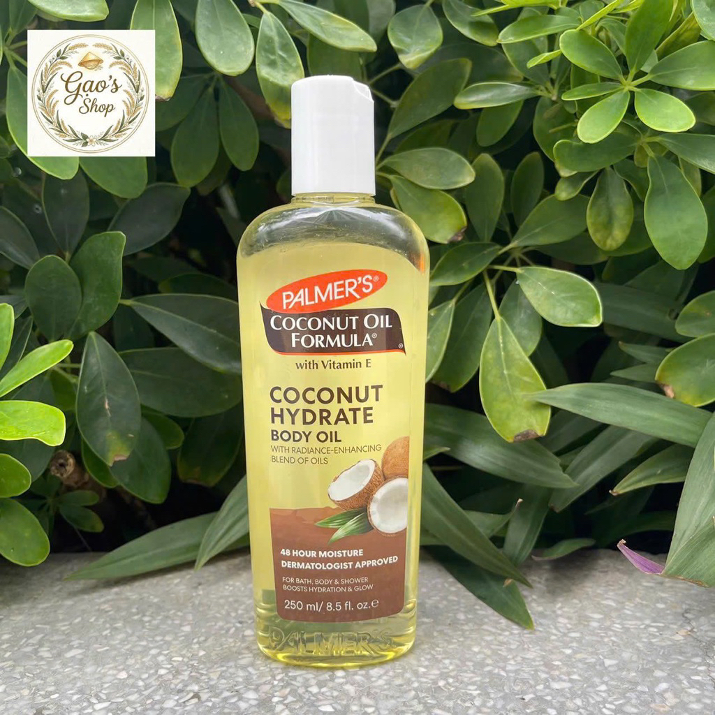 Dầu dưỡng thể Palmer's Coconut Oil Formula Coconut Hydrate Body Oil (250ml)-Hàng Mỹ