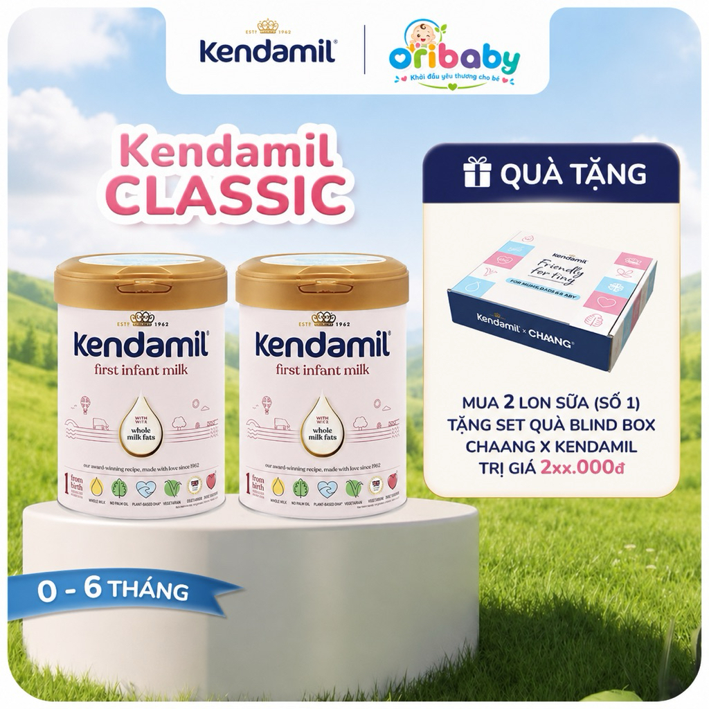 Sữa Công Thức Nguyên Kem Kendamil Classic Số 1 (800g)