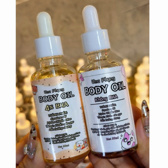 Body OiL Dầu Dưỡng [ 50ml ]– Body Oil 4% BHA & 2% BHA & Không BHA  Dưỡng ẩm,Body Oil BHA – Dưỡng Mịn