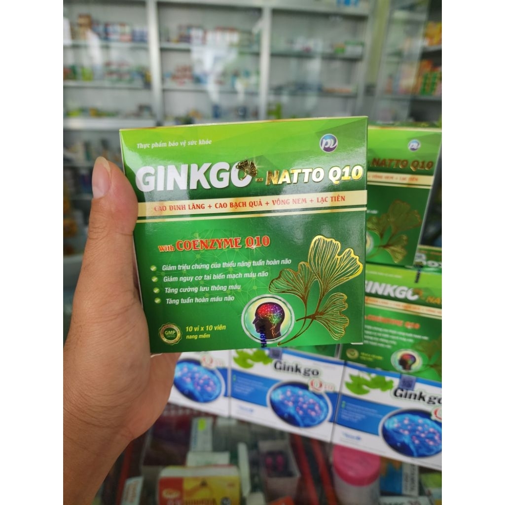 Thực Phẩm Bổ Não Ginkgo Natto Q10 Phúc Vinh (Hộp 100 viên)