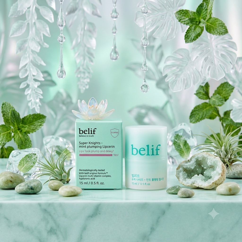 Son Belif dưỡng môi đa năng Belif Super Knights Multi Vitamin/Super Knights Mint Plumping Lipcerin 1