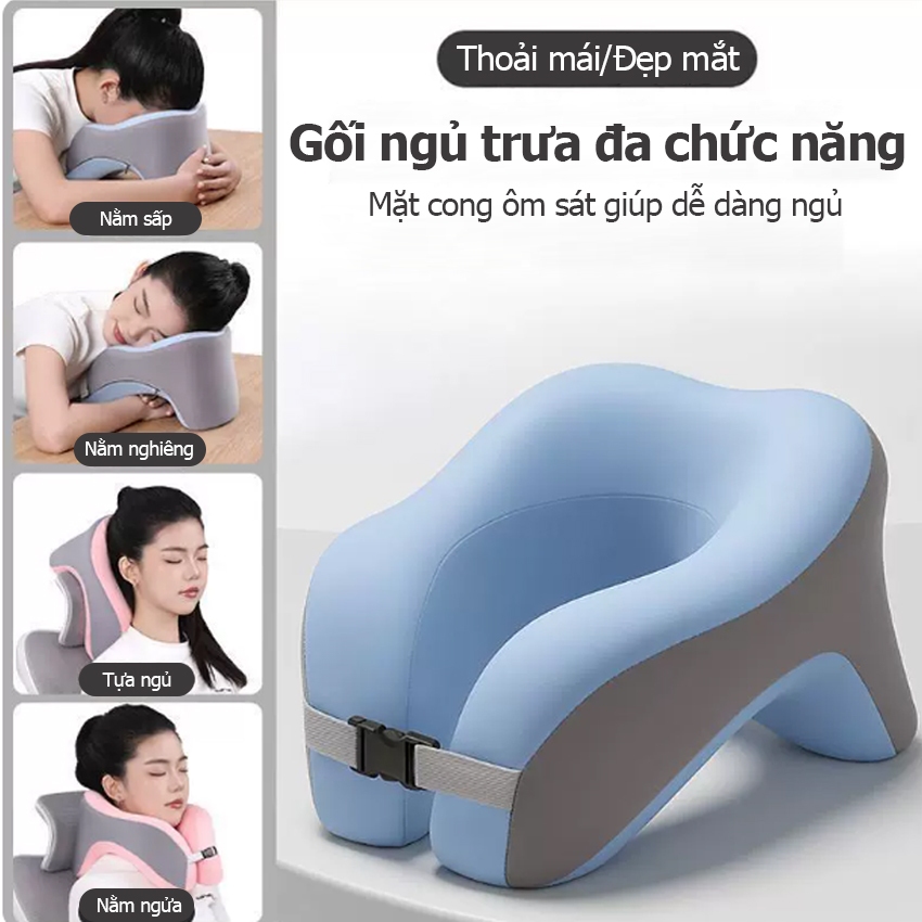 Gối cổ chữ U 888GD gối công thái học thư giãn trong các chuyến du lịch hoặc ngủ trưa văn phòng [MỚI]