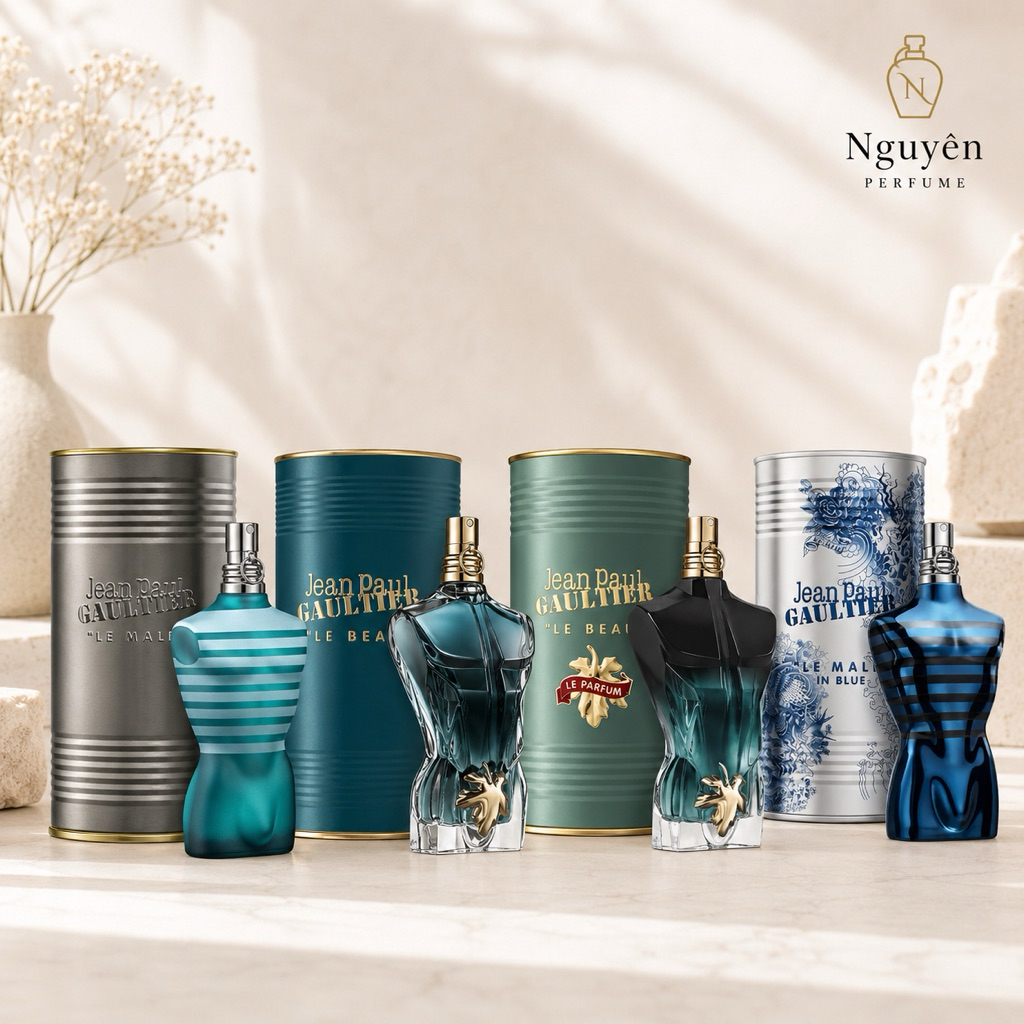 ☔️ Nước Hoa nam Jpg Le Male EDT, Jpg Le Beau EDT, Jpg Le Beau Le Parfum, Jpg Le Male In Blue