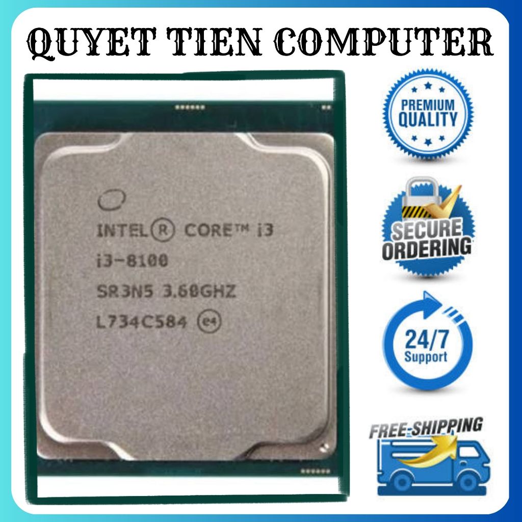 CPU I3-8100 / 9100 / 9100F Chạy Socket 1151 Cho Main H310 B360 B365 - Hàng Chính Hãng