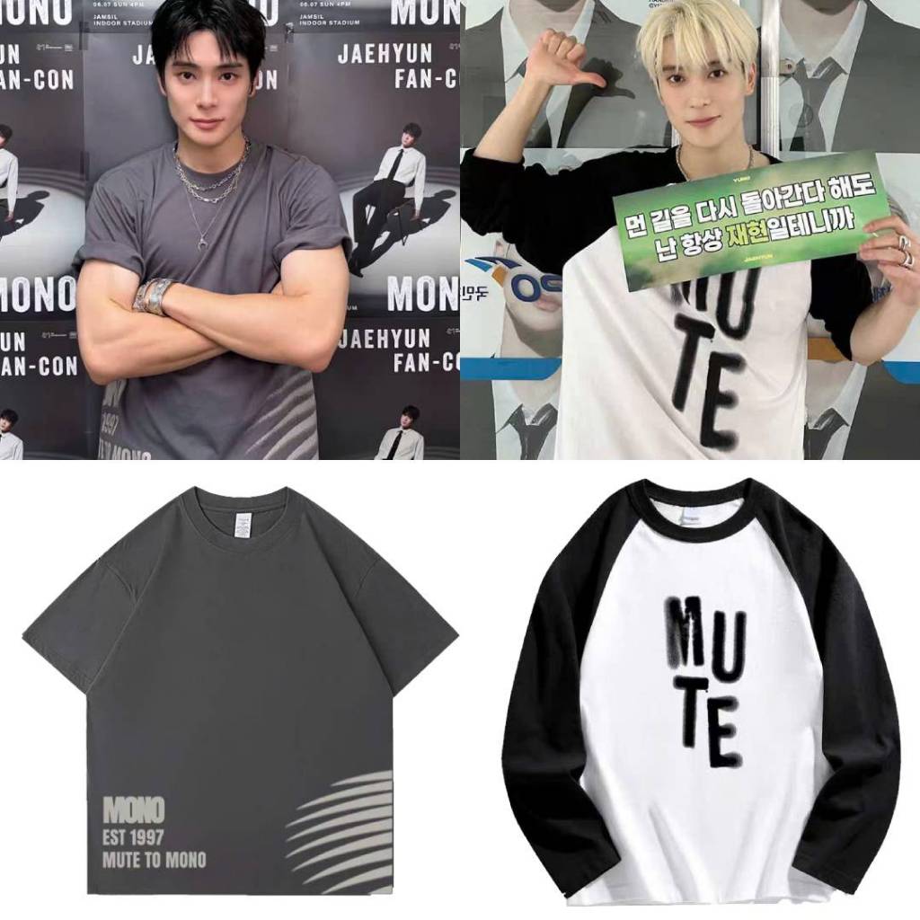 Áo thun Jaehyun NCT - 'Mute' + 'Mono' Fancon