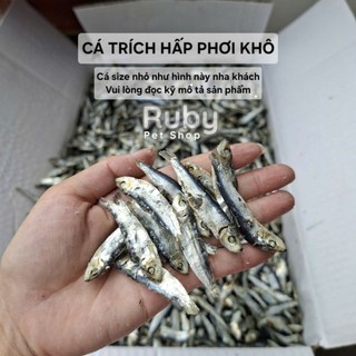 Cá trích hấp phơi khô thức ăn vặt cho thú cưng - Cá trích nhỏ, hấp chín, phơi khô - Vui lòng đọc kỹ mô tả sản phẩm