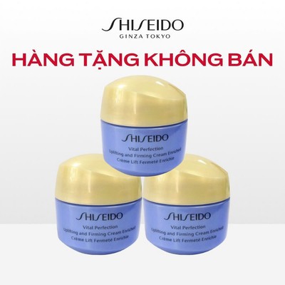 [Quà tặng không bán] Combo 3 Kem dưỡng da Shiseido Vital Perfection Uplifting and Firming Advanced Cream Soft 15ml