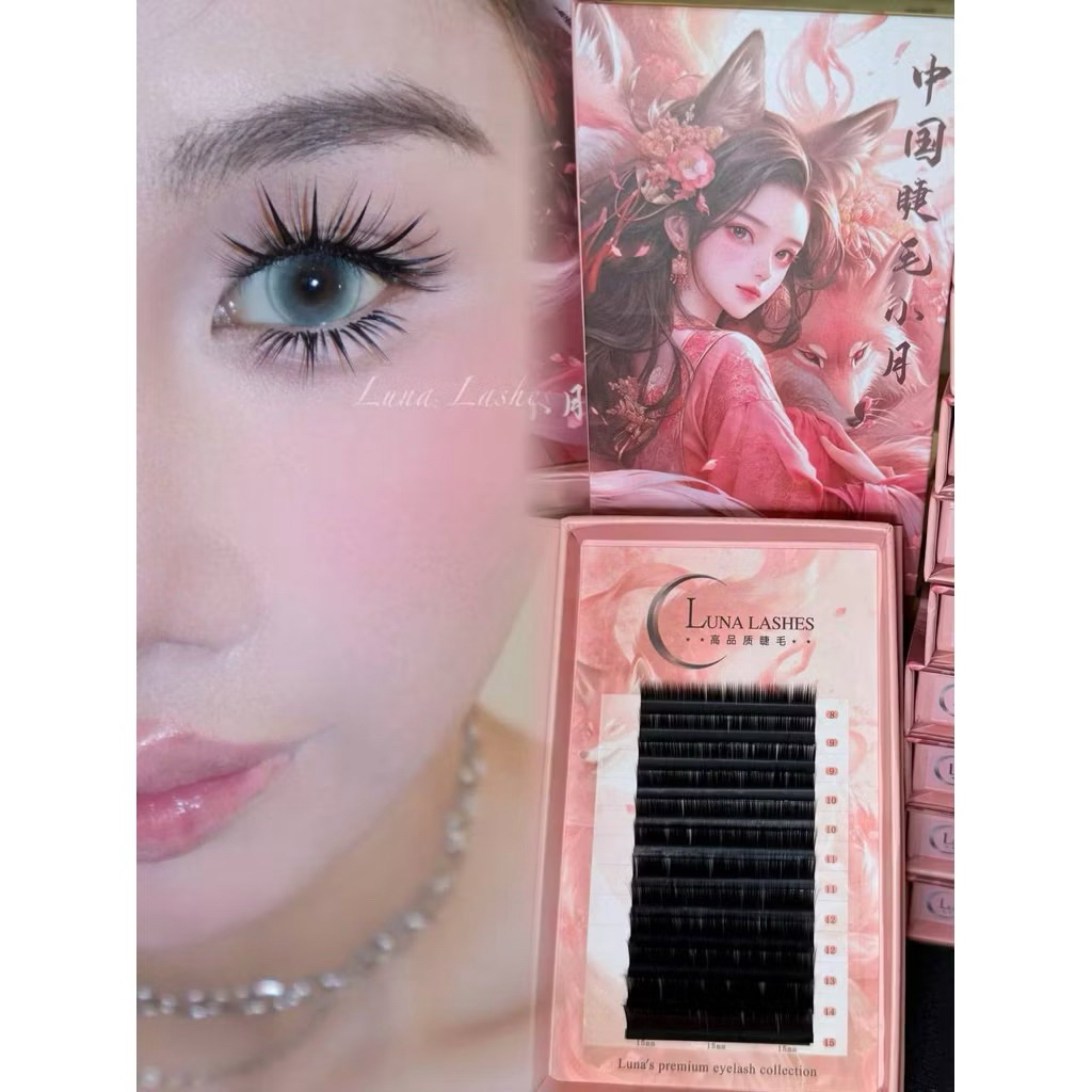 Mi Camelia sole Trung Hoa Luna 0.07 cong Lj Lb Lc Ld L120* L140* L162* (Dành cho thợ nối mi)